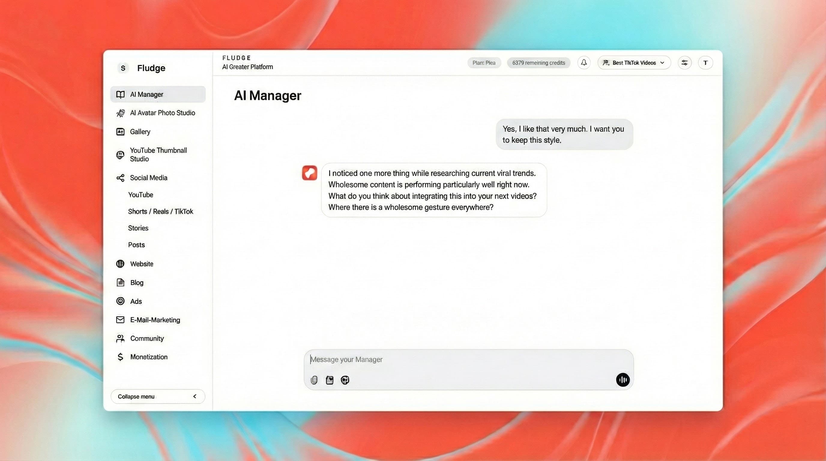 AI Manager screenshot